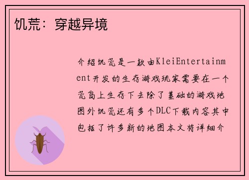 饥荒：穿越异境